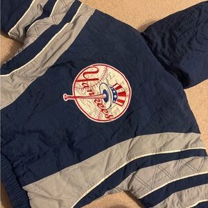 STARTER Navy and Gray Yankees Kids Jersey